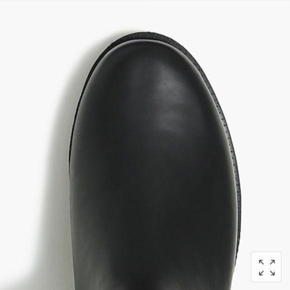 J. Crew Factory Black Chelsea Rain Boots AA538 Black - Picture 5 of 6
